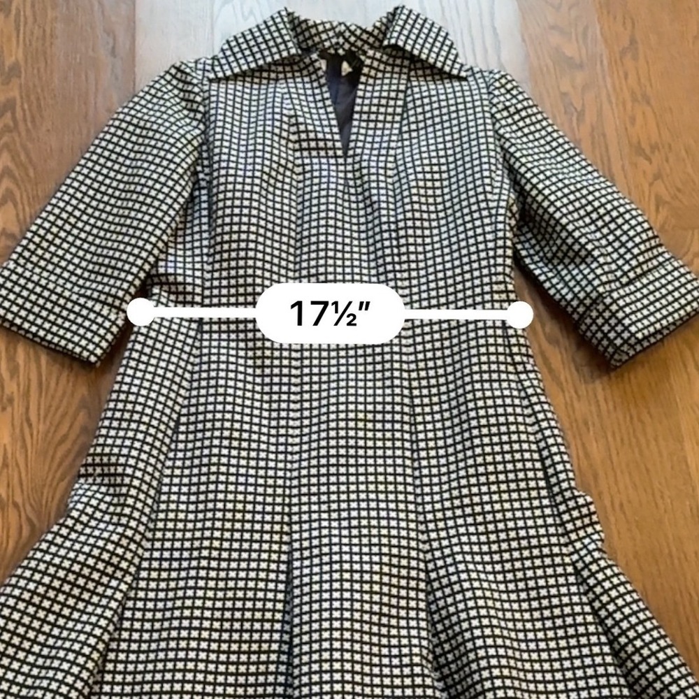VTG 1960s Helga Marshall Field & Co 28 Shop Jacquard Fit and Flare Dress Sz 6 - Picture 4 of 11